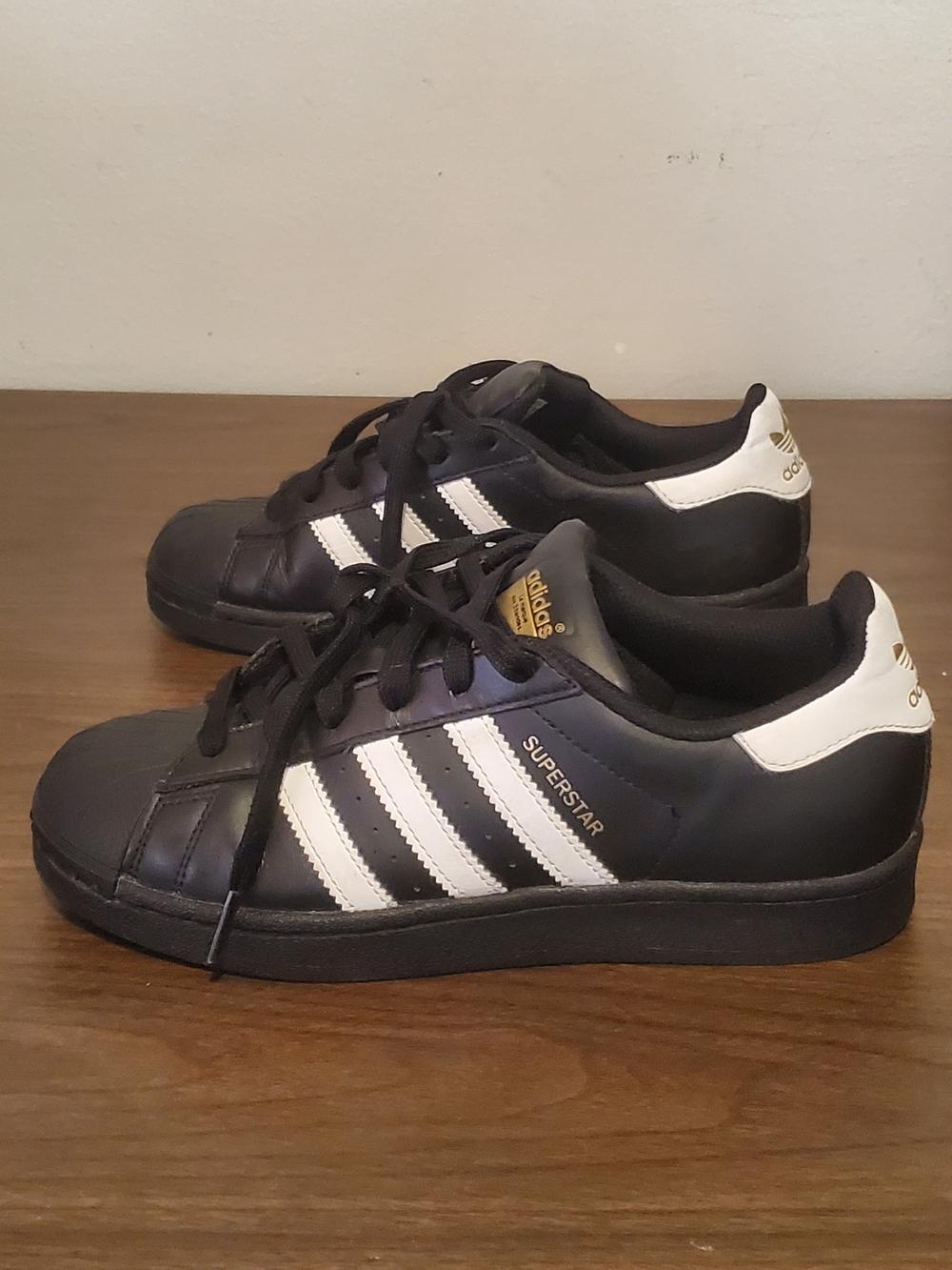 adidas Black & White Low-Top Sneakers with Signature Stripes